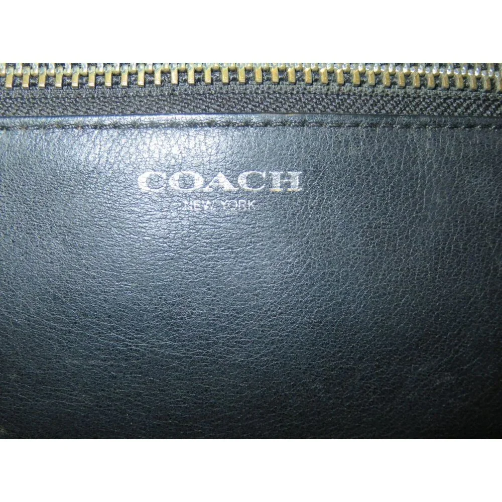 Coach 2013 Legacy Flight Black Leather Tassel Crossbody Shoulder Bag 25362